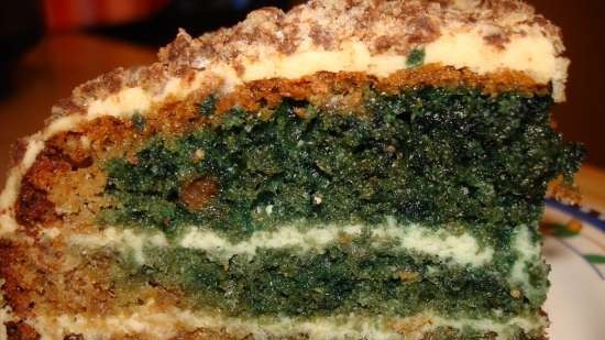 Torta verde con halva