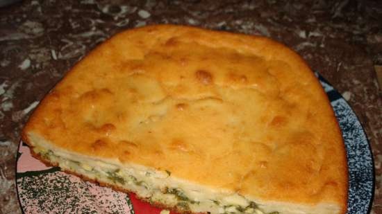 Torta in gelatina con erba cipollina e uova