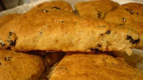 Scones integrales con arándanos