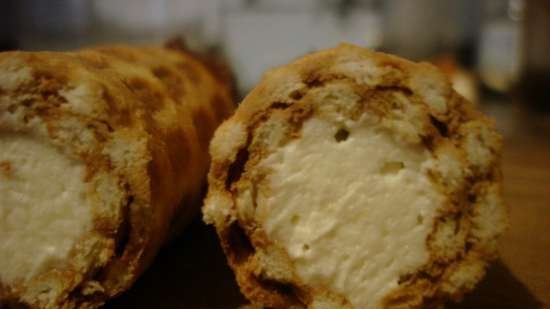 Rotoli di wafer con crema