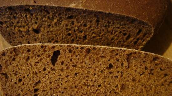 Icelandic black bread rugbruise (yeast-free)