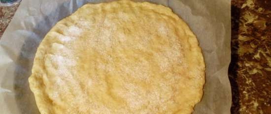 Masa sin levadura sobre kéfir para pasteles rápidos y pizza