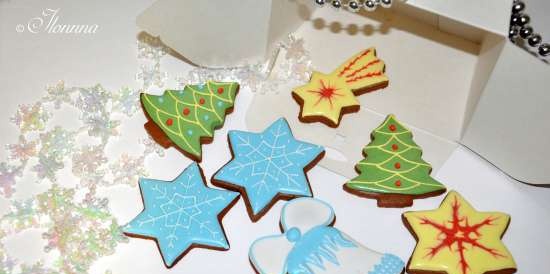 We decorate gingerbread cookies, cookies