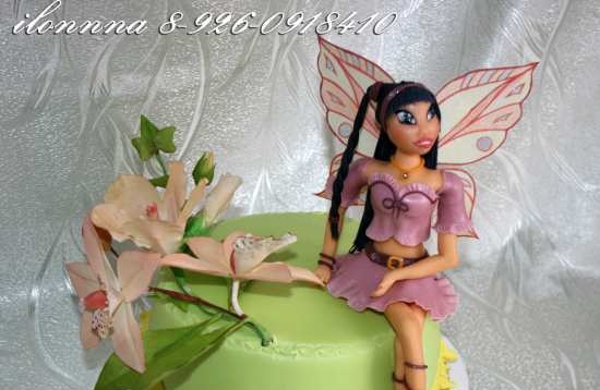 Torta tündérekkel Winx és mások rajzfilm alapján