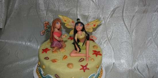 Torte con fate basate sul cartone animato Winx e altri