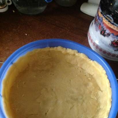 Tarta de manzana con relleno de crema agria