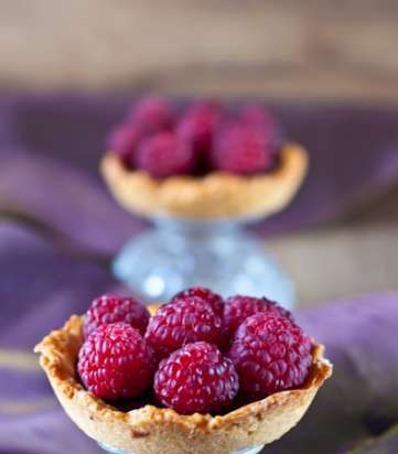 Tarta de chocolate con frambuesas