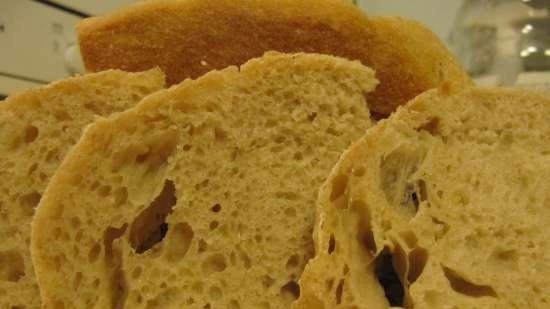 Pane di farina di mais a lievitazione naturale semplice