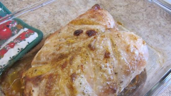 Lazy baked chicken breast