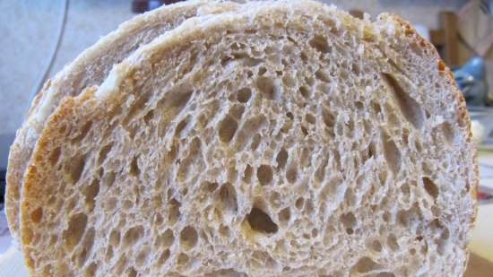 Pane di segale di grano con lunga lievitazione