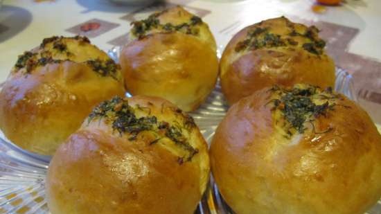 Garlic buns for borscht and not only