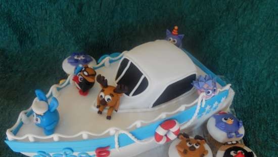 Cakes based on the cartoon Smeshariki