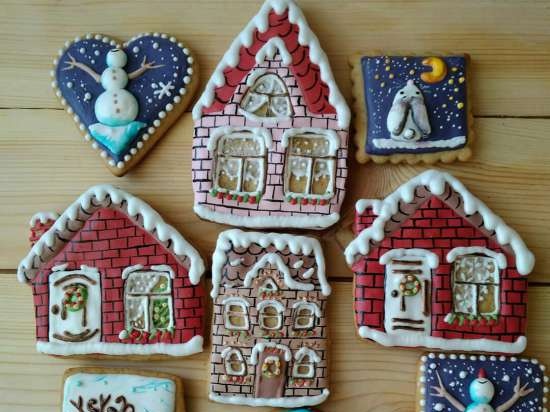 We decorate gingerbread cookies, cookies