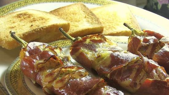 Grilované kuře a ananas s papričkami jalapeno (BBQ kuře a ananas Jalapeno Poppers)