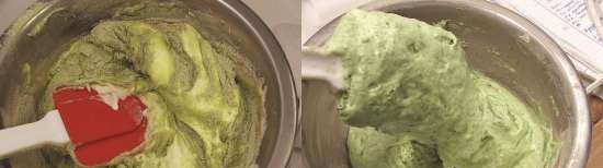 Mousse κέικ με matcha και adzuki