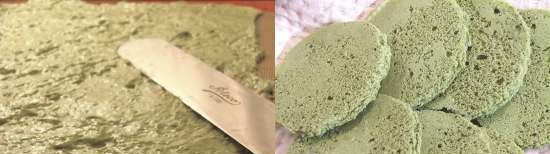 Matcha en adzuki mousse cake