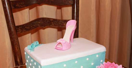 Mga cake na may sapatos