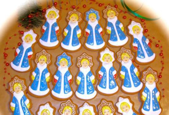 We decorate gingerbread cookies, cookies