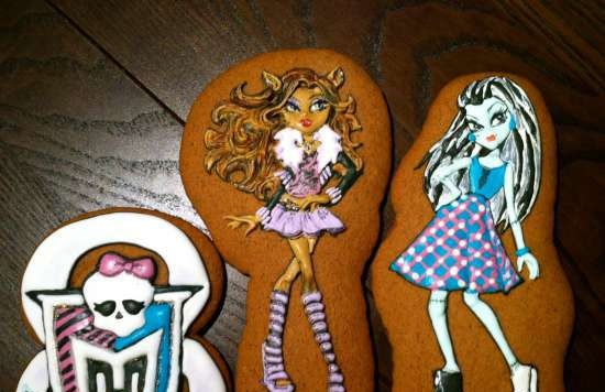 We decorate gingerbread cookies, cookies