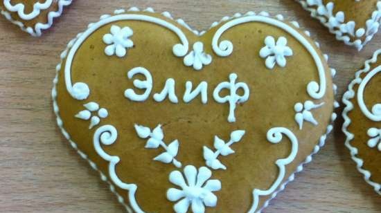 We decorate gingerbread cookies, cookies