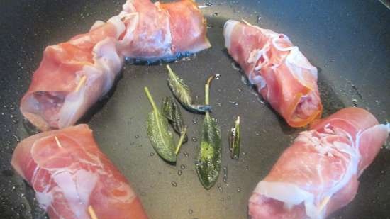 Involtini di carne al vino e doppio prosciutto