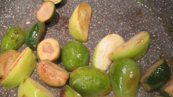 Chicken baked with feijoa and spices