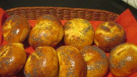 Orange buns with coconut