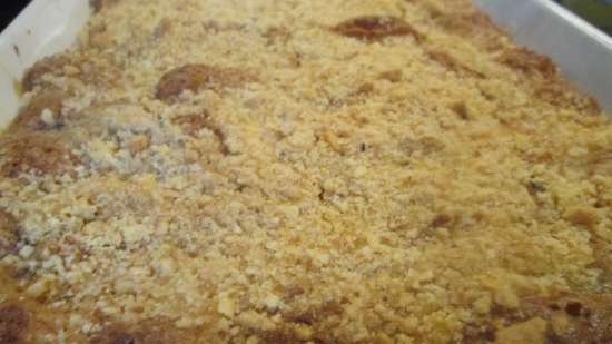 Crumble di nocciole e prugne