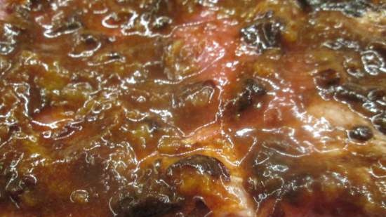 Rotllet de porc amb prunes prunes i canyella