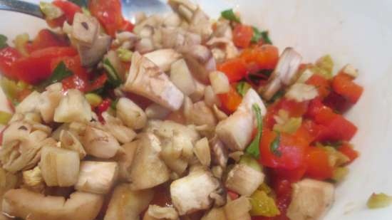 Tuscan-style mushrooms baked with vegetables