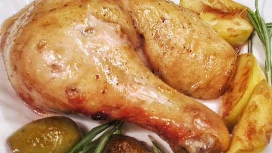 Pollo al forno con feijoa e spezie