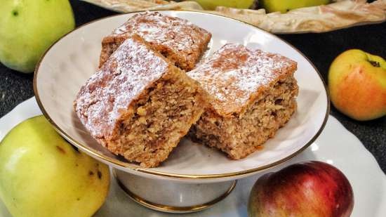 Blondies de poma picants