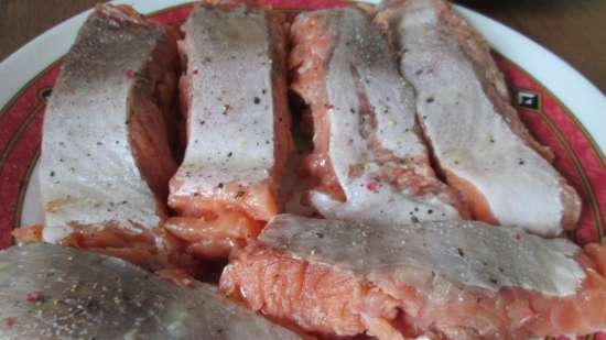 Salmone al forno con mele in tedesco