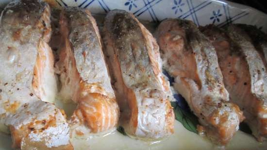 Salmone al forno con mele in tedesco