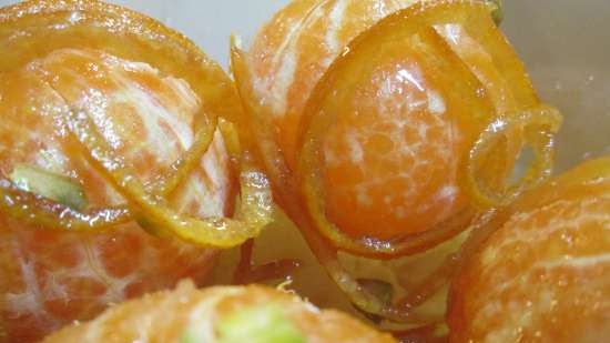 Tangerines in caramel