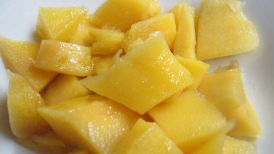 Capolavoro tropicale della mousse di mango