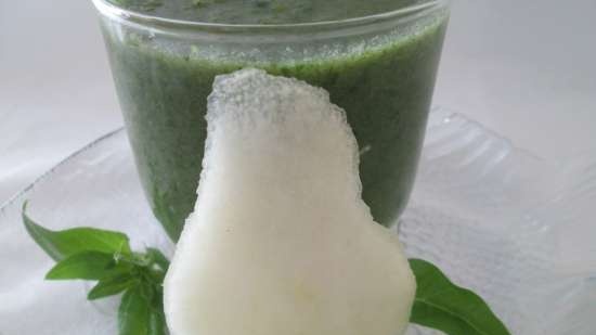 Smoothie - sopas - spinach, orange at pear sorbet