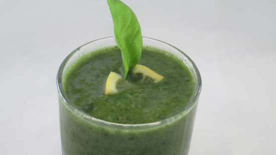 Smoothie - sopas - spinach, orange at pear sorbet