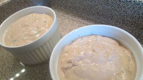 Fish soufflé with cottage cheese