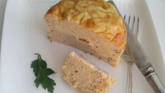 Fish soufflé with cottage cheese