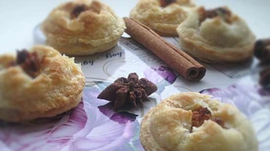 Galletas orientales de hojaldre