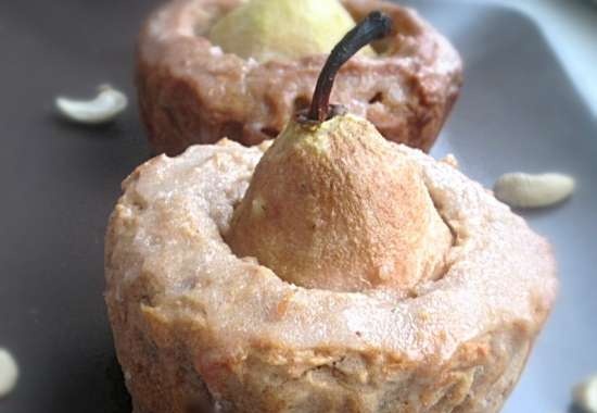 Mini tartas de jengibre y pera con canela