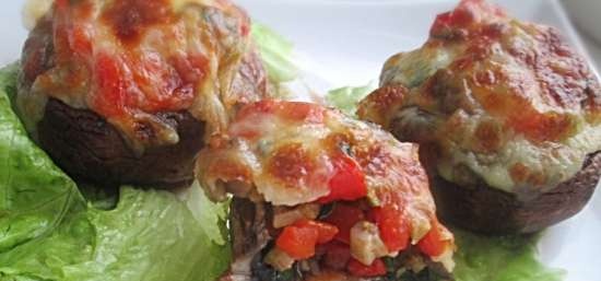 Funghi alla toscana al forno con verdure