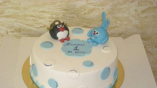 Cakes based on the cartoon Smeshariki