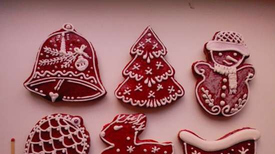 We decorate gingerbread cookies, cookies