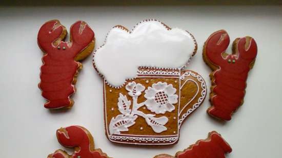 We decorate gingerbread cookies, cookies