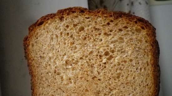 Pane integrale con crusca