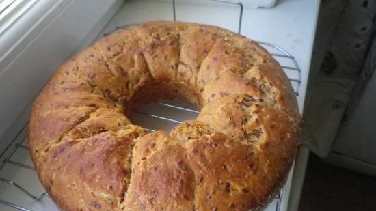 Spelled bread with flaxseed