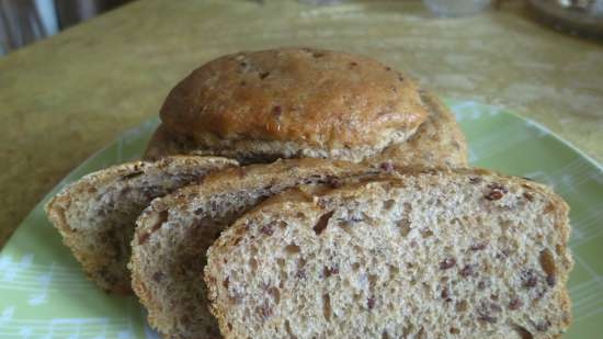 Pane con semi basato sui motivi di R. Bertine sull'impasto