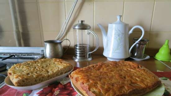 Focaccia con albahaca y queso